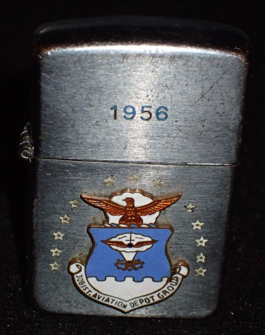 Cold War 1956 USAF 3081st Aviation Depot Group Lighter 'RAFU Japan' Original 