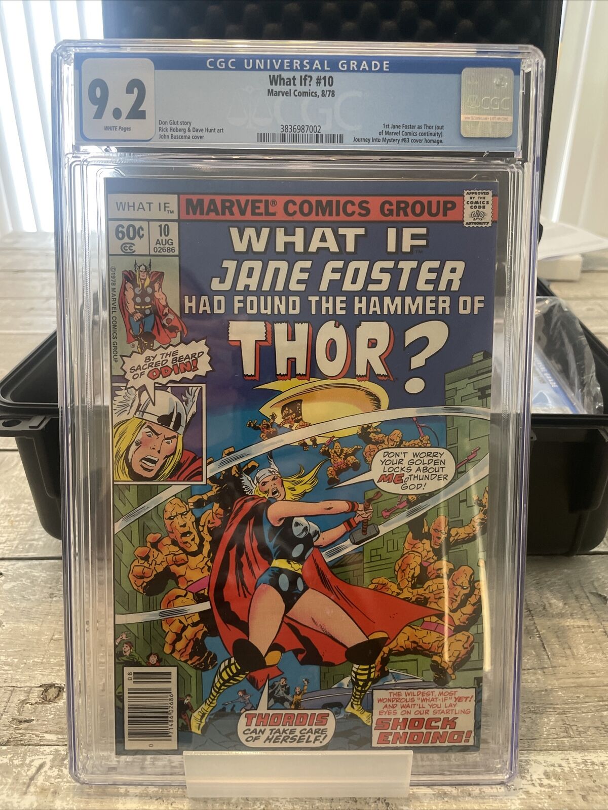 WHAT IF? # 10 CGC 9.2 1978 MARVEL 1ST JANE FOSTER AS THOR NEWSTAND