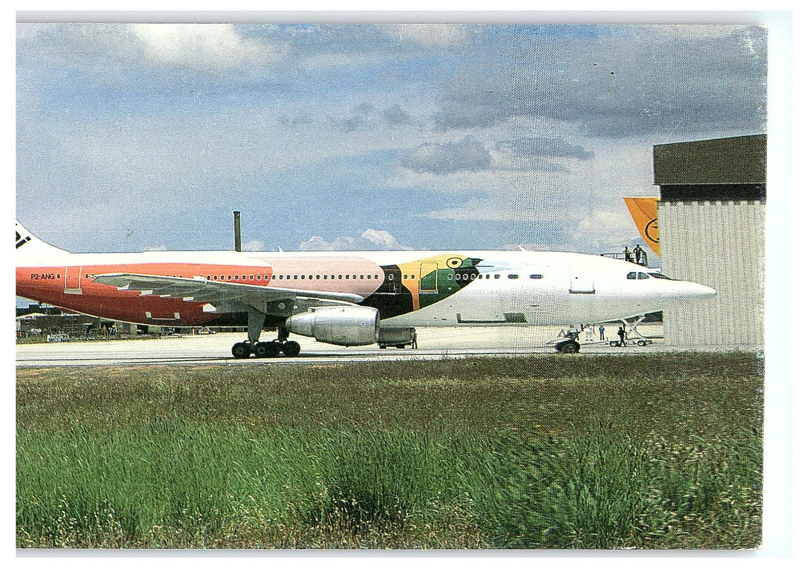 Air Niugini A 300 Airbus at Melbourne Airplane Postcard