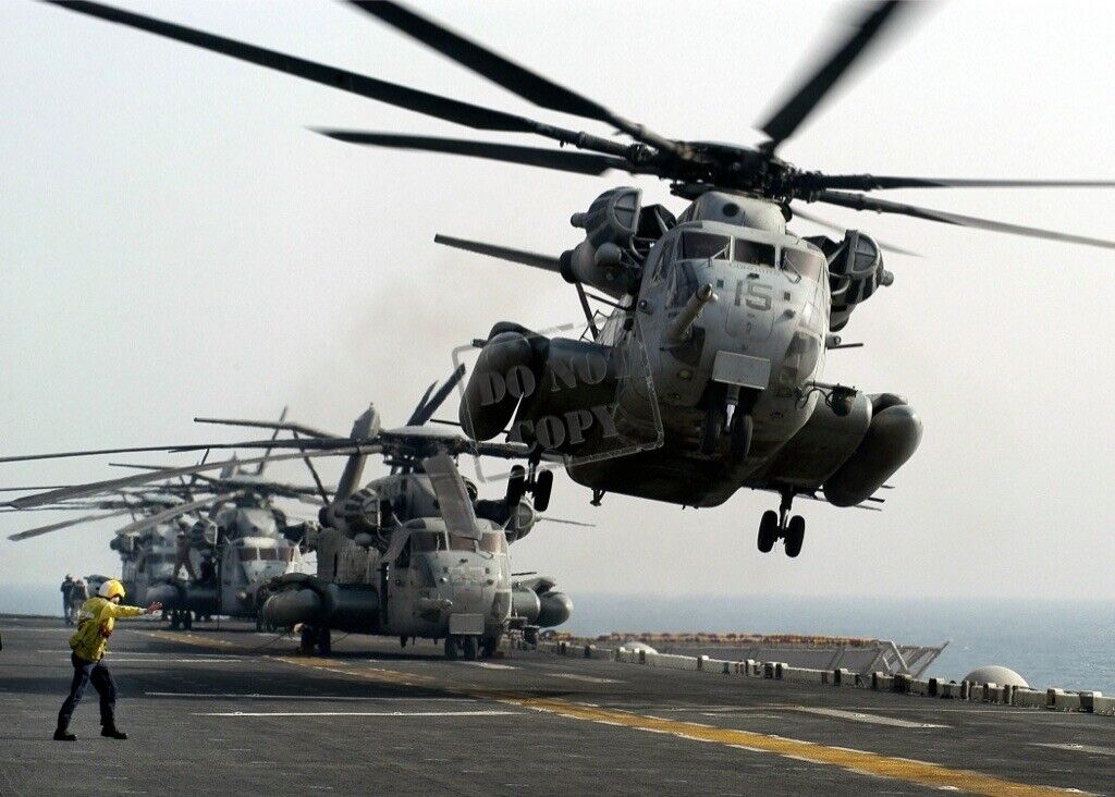 US Marine Corps USMC CH53E Super Stallion helicopters Iraqi Freedom I 8x12 Photo