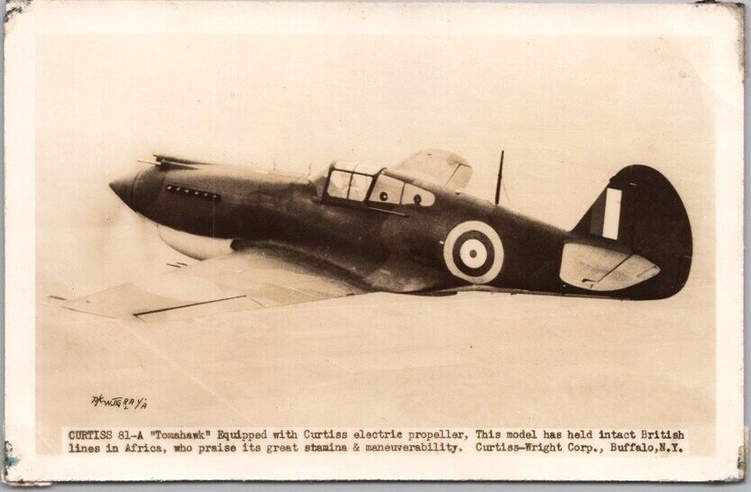 1940s / WWII U.S. Military Aircraft RPPC Photo Postcard \