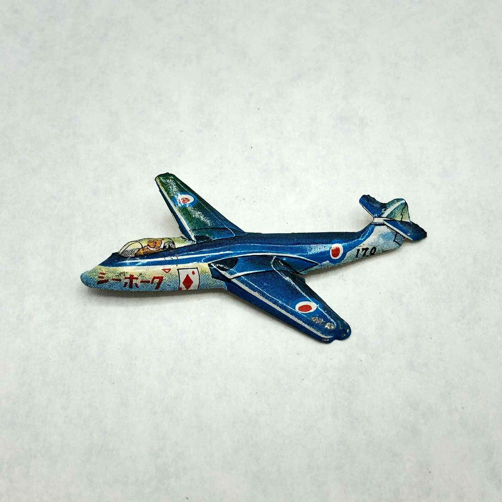 Hawker Sea Hawk Vintage Tin Litho Airplane Plane Pin 