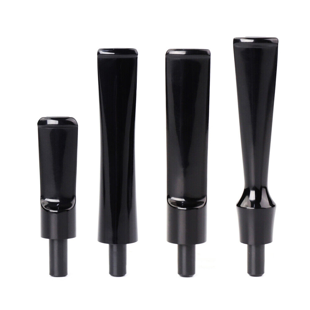 4pcs Straight Pipe Stem Replacement for 3-7.2mm Filter Tobacco Pipe Mouthpiece