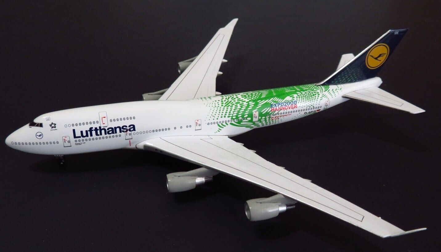 Dragon Wings. Lufthansa B747-400. Hannover Expo 2000. Scale 1:400.  Brand New
