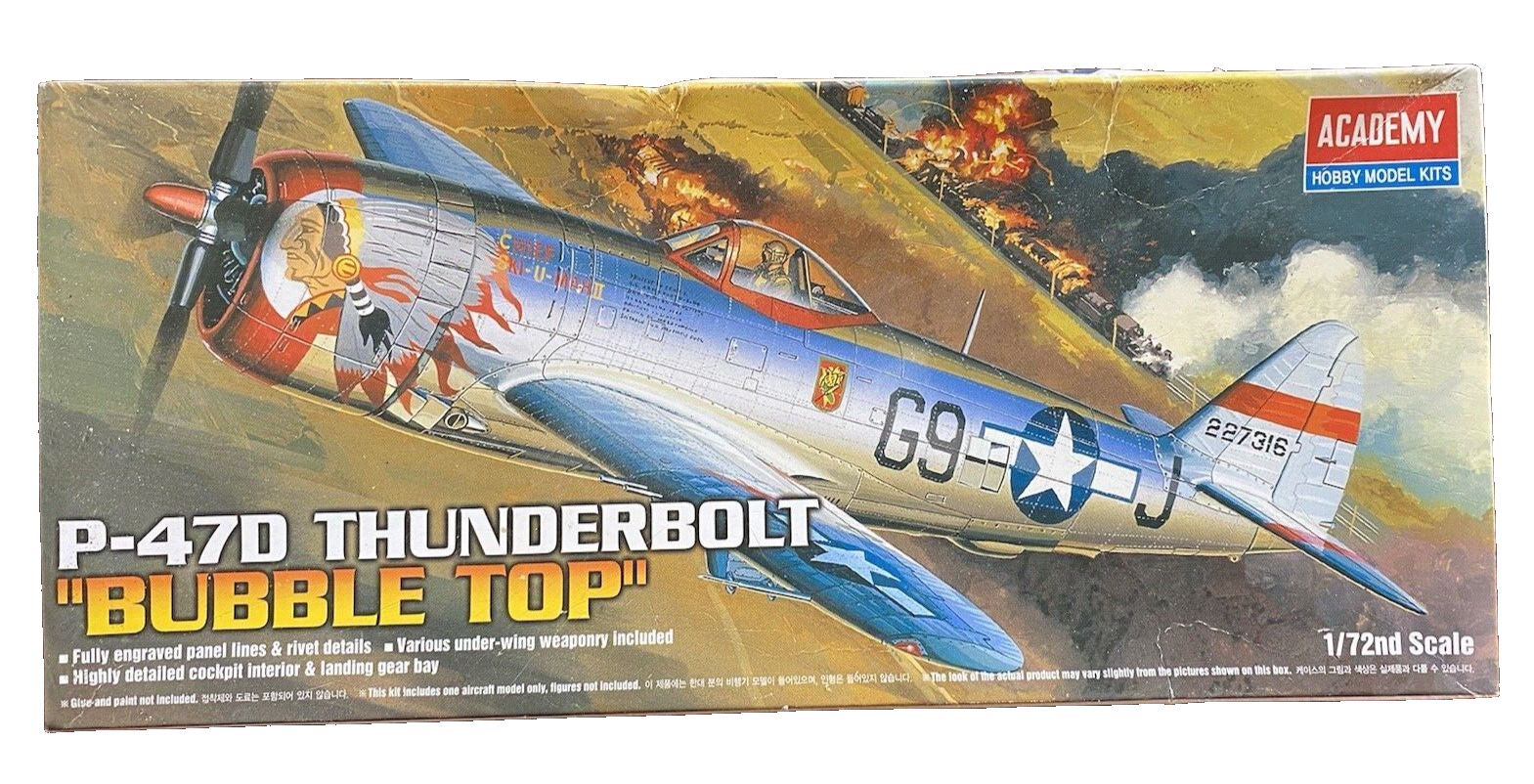 2006 P-47D Thunderbolt Bubble Top 1:72 WWII  Fighter Airplane  model New In Box