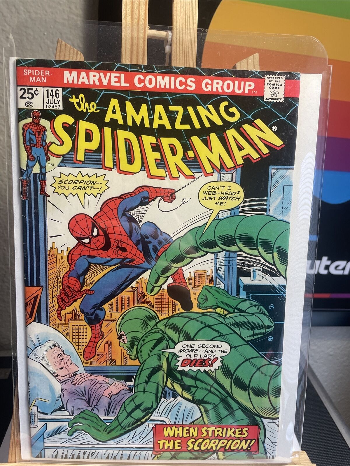 The Amazing Spider-Man #146 (Jul.1975,Marvel) Spider-Man Vs Scorpion
