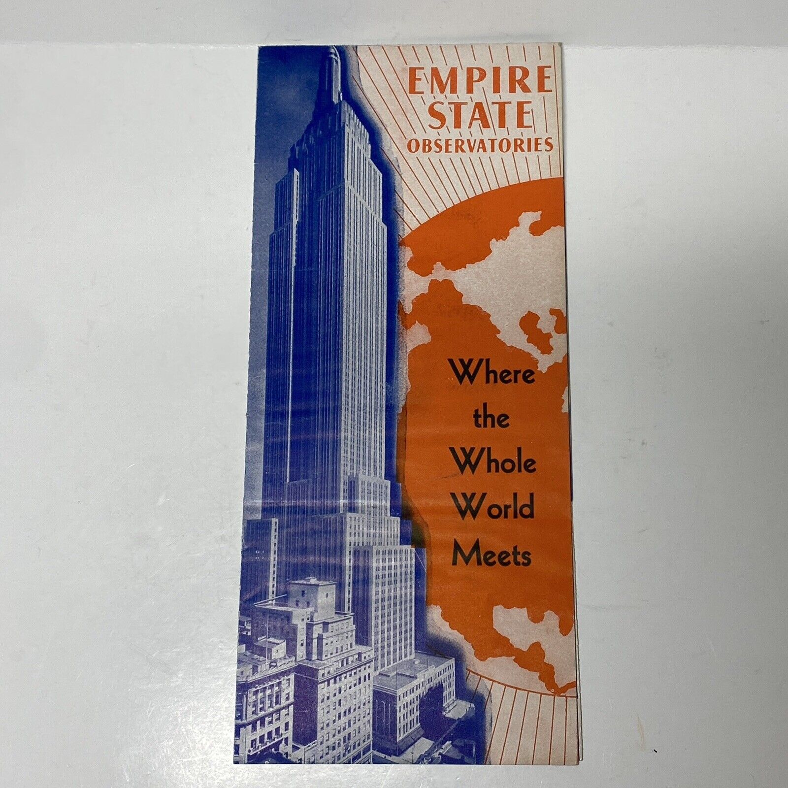 1940s Empire State Building Observatories NYC Promotional Tourist Brochure ￼
