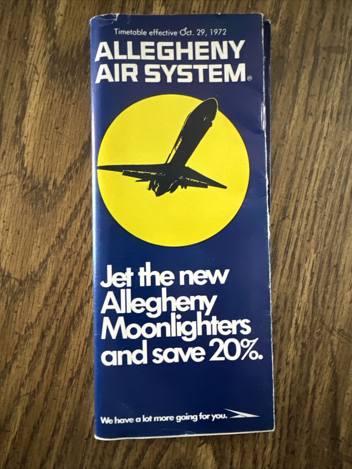 Vintage Allegheny Airlines - System Timetable - October 29, 1972
