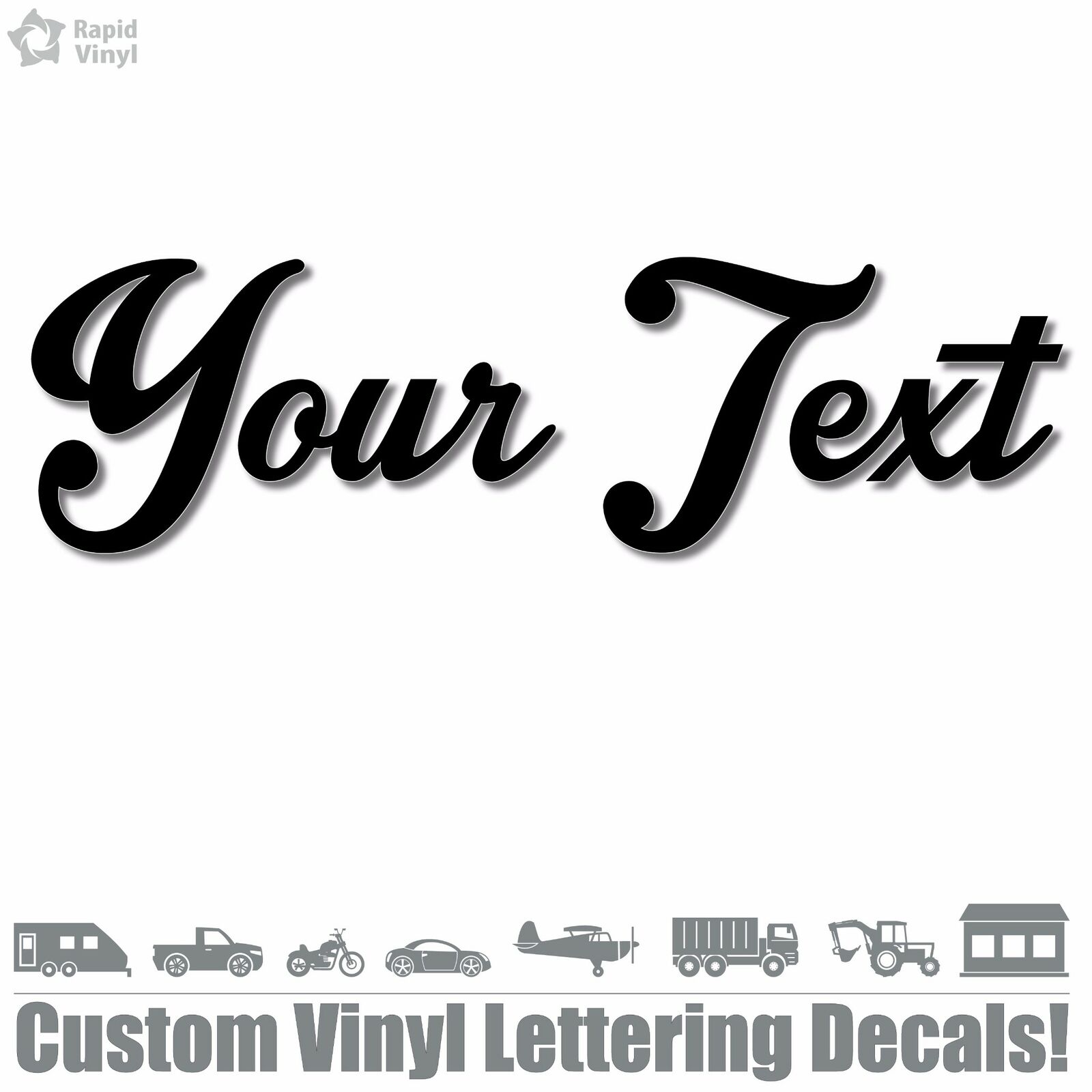 CUSTOM TEXT Vinyl Decal Sticker Car Window Bumper Your Personalized Lettering