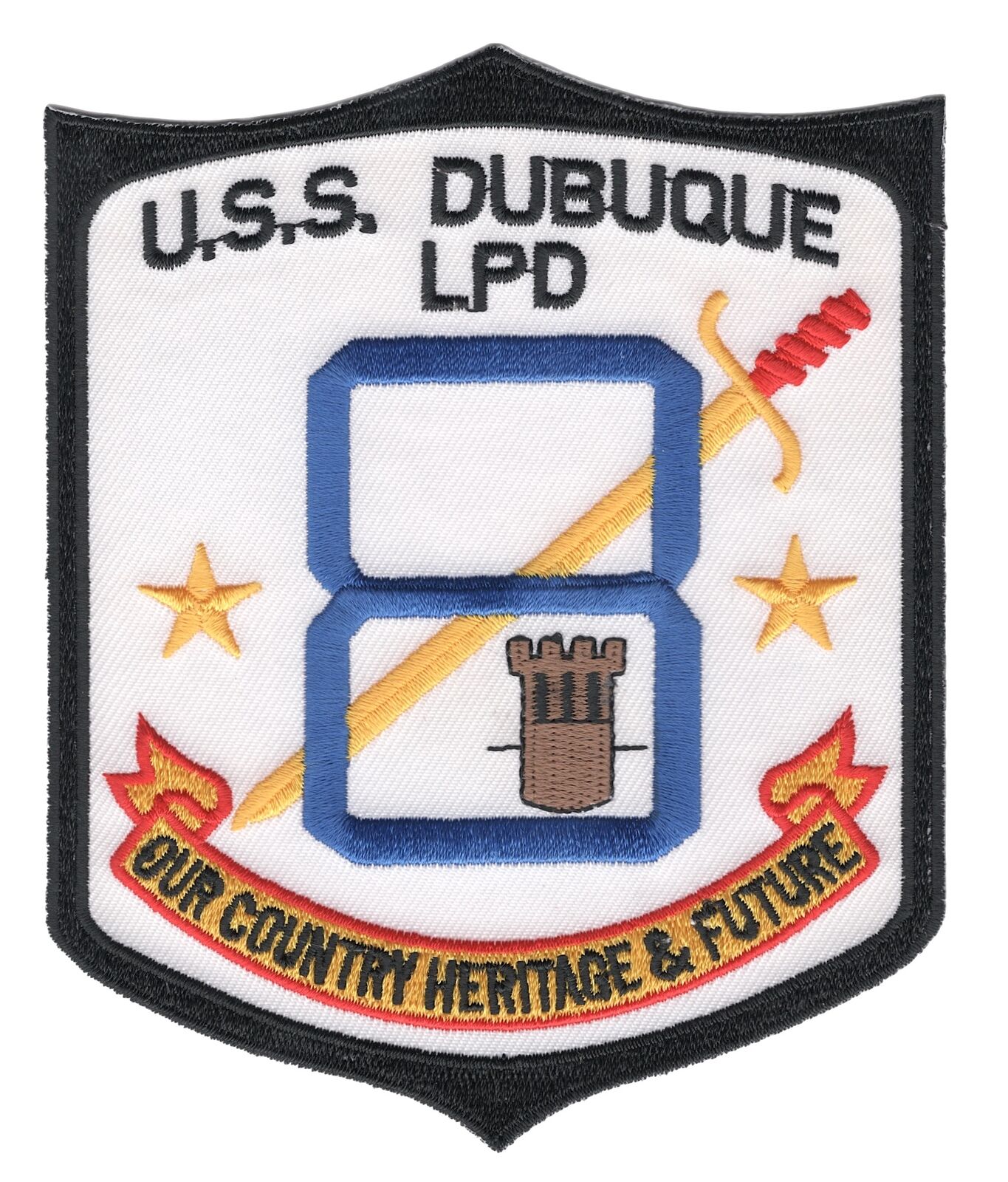 USS Dubuque LPD-8 Transport Dock Ship Patch