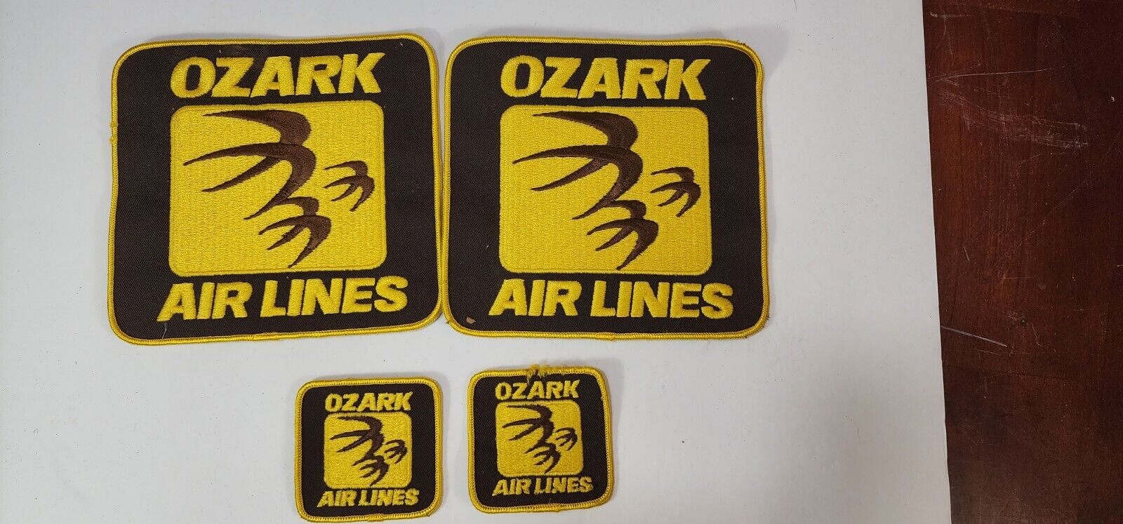 4 Ozark Air Lines Embroidered Patch 2 6 Inches And 2 2.5 Inches Patches 