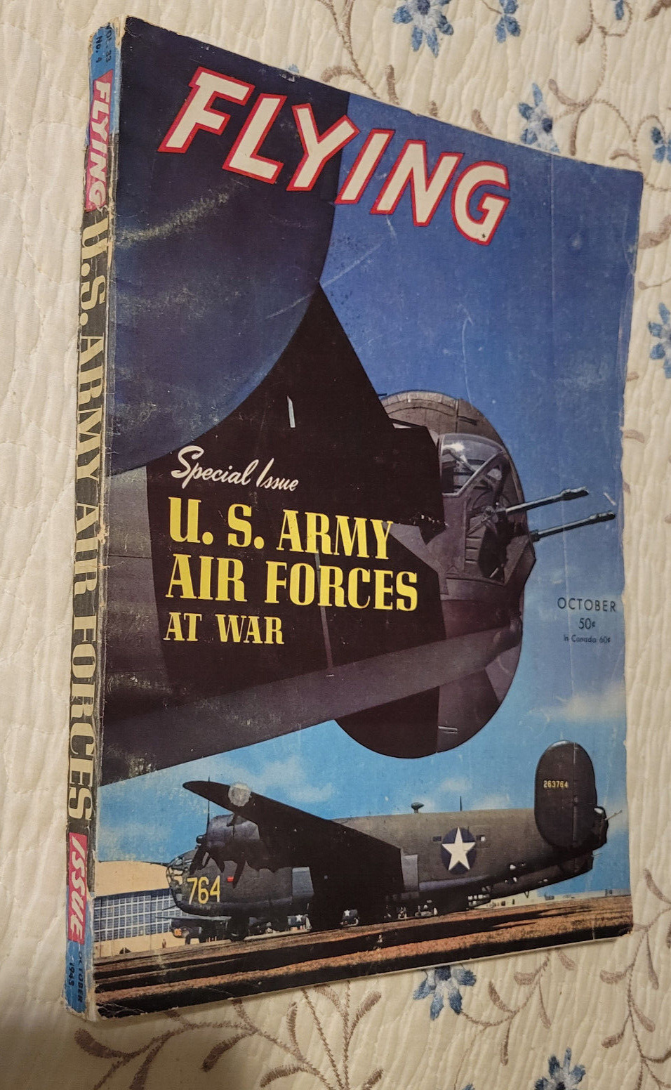 Flying Magazine, Oct 1943, US Army Air Forces at War Very Good Condition