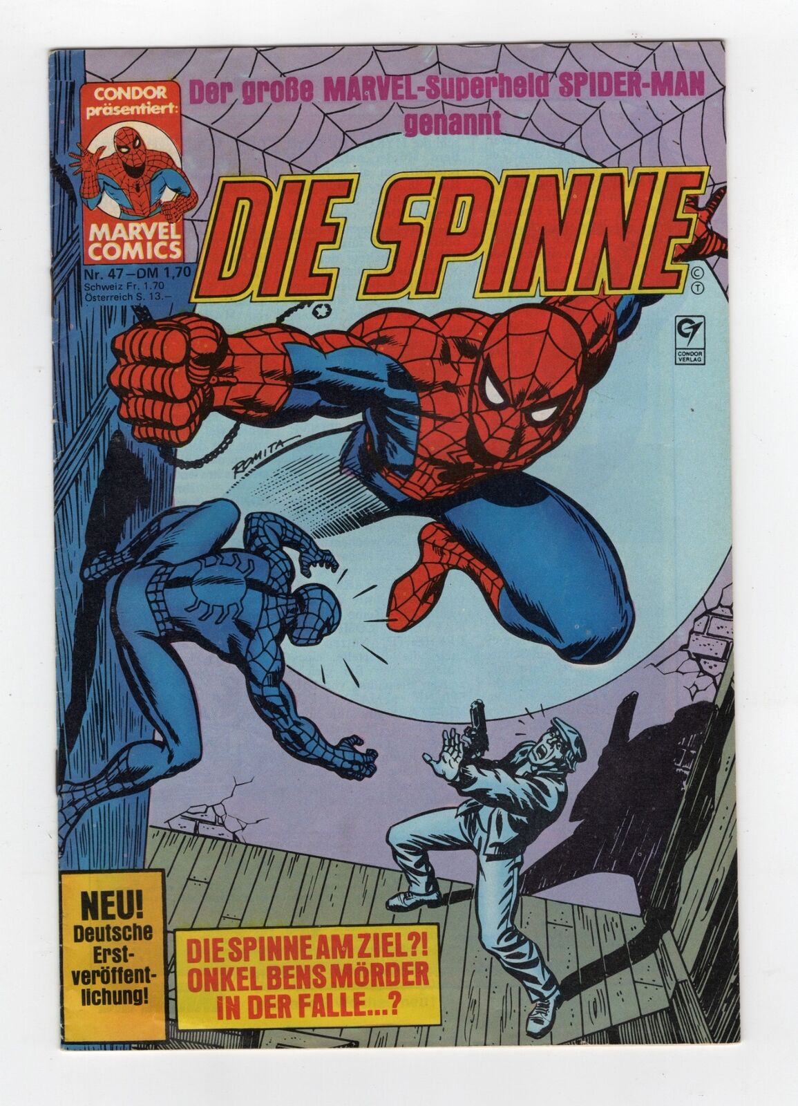 1980 MARVEL AMAZING SPIDER-MAN #200 ORIGIN OF SPIDER-MAN RETOLD RARE KEY GERMAN