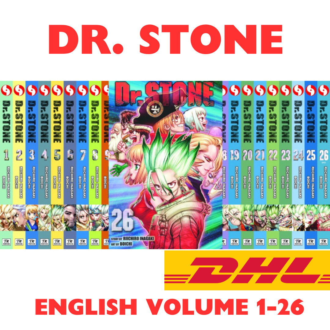 Dr Stone Complete Set Riichiro Inagaki Graphic Manga English Vol 1-26 Full Set