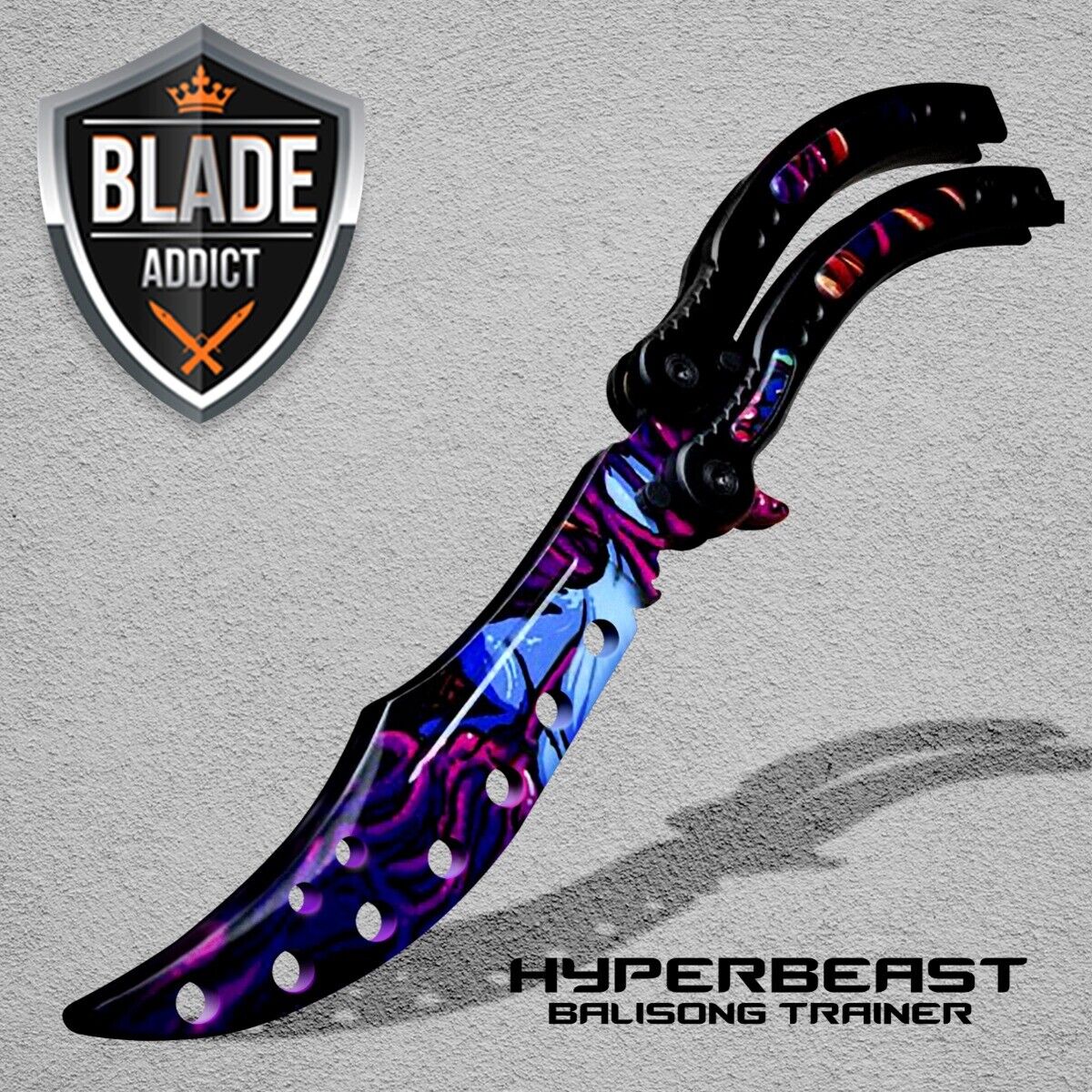 CSGO Practice Knife Balisong Butterfly Trainer Blade - Dull - HYPERBEAST