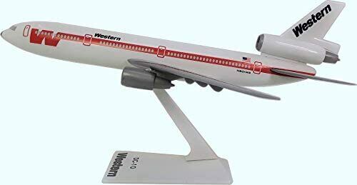 Flight Miniatures Western Airlines DC-10 Desk Display Jet Model 1/250 Airplane