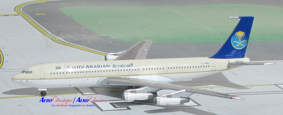 Aeroclassics ACHZHM2 Saudi Arabian Boeing 707-300 HZ-HM2 Diecast 1/400 Jet Model