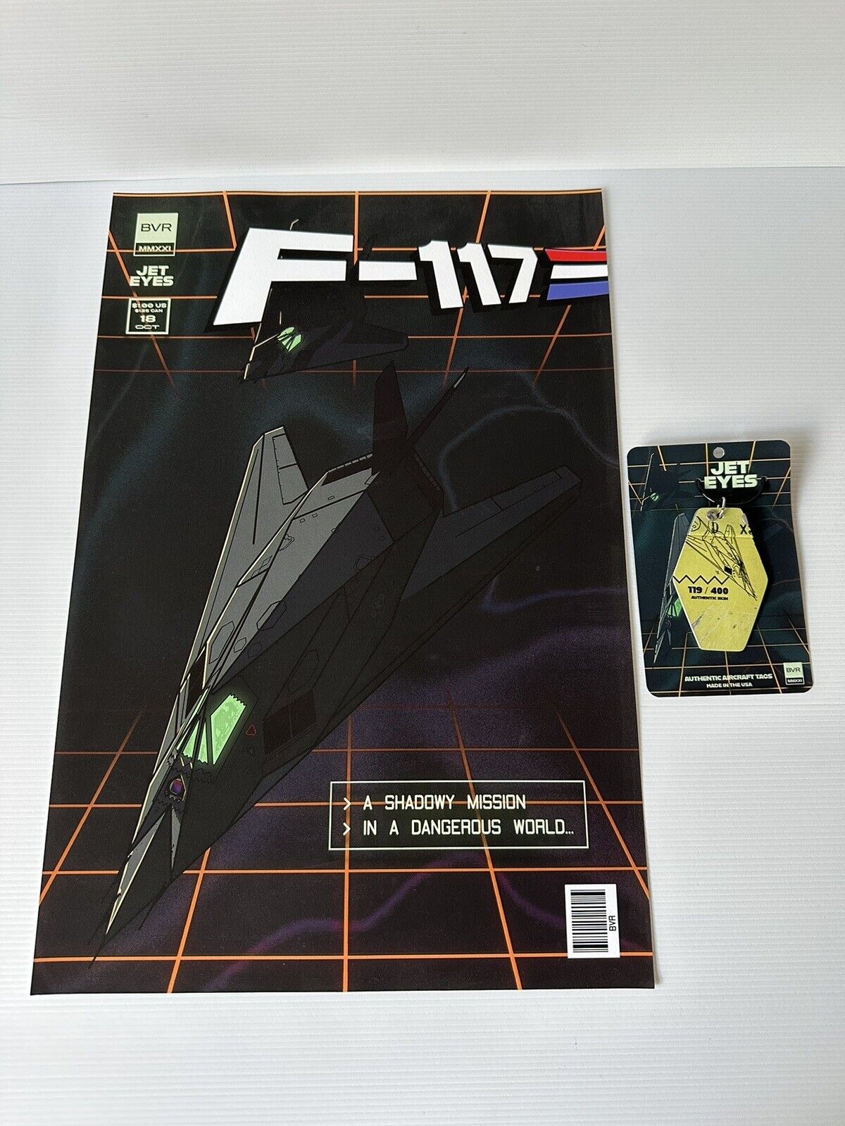 F-117A NIGHTHAWK LOCKEED MARTIN NUMBER 119 OF ONLY 400 WITH ORIGINAL POSTER
