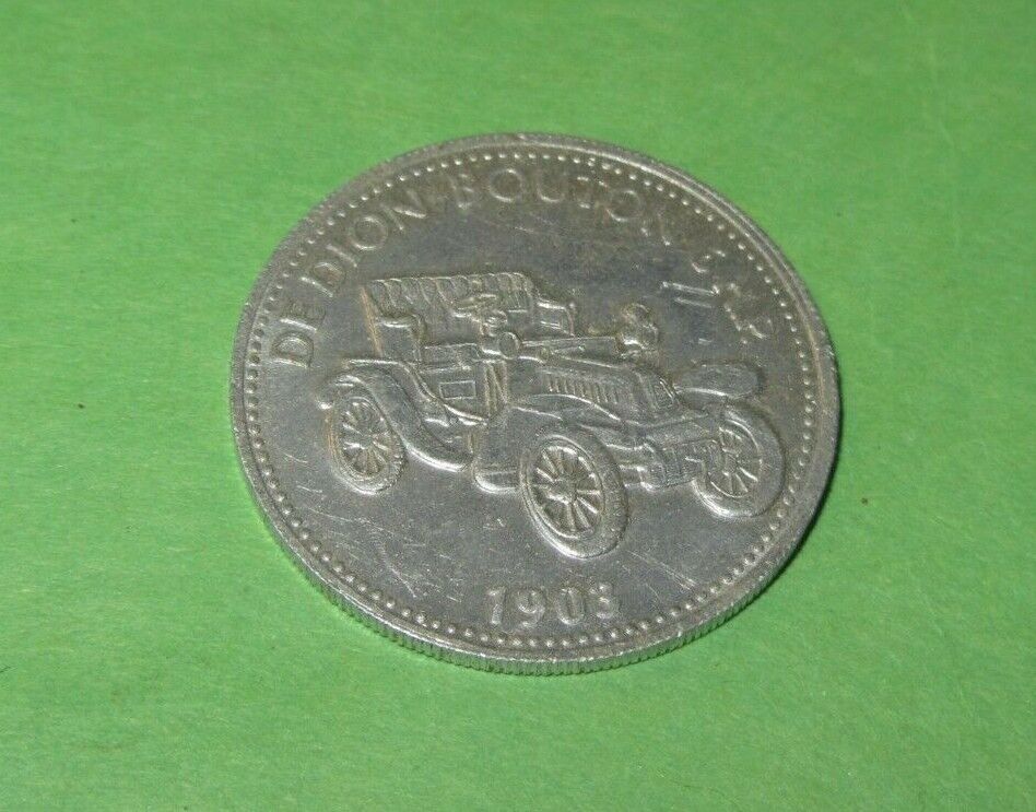 DE DION-BOUTON 6 H.P.1903 SHELL Historic Classic Car Collectors Coin Medal Token