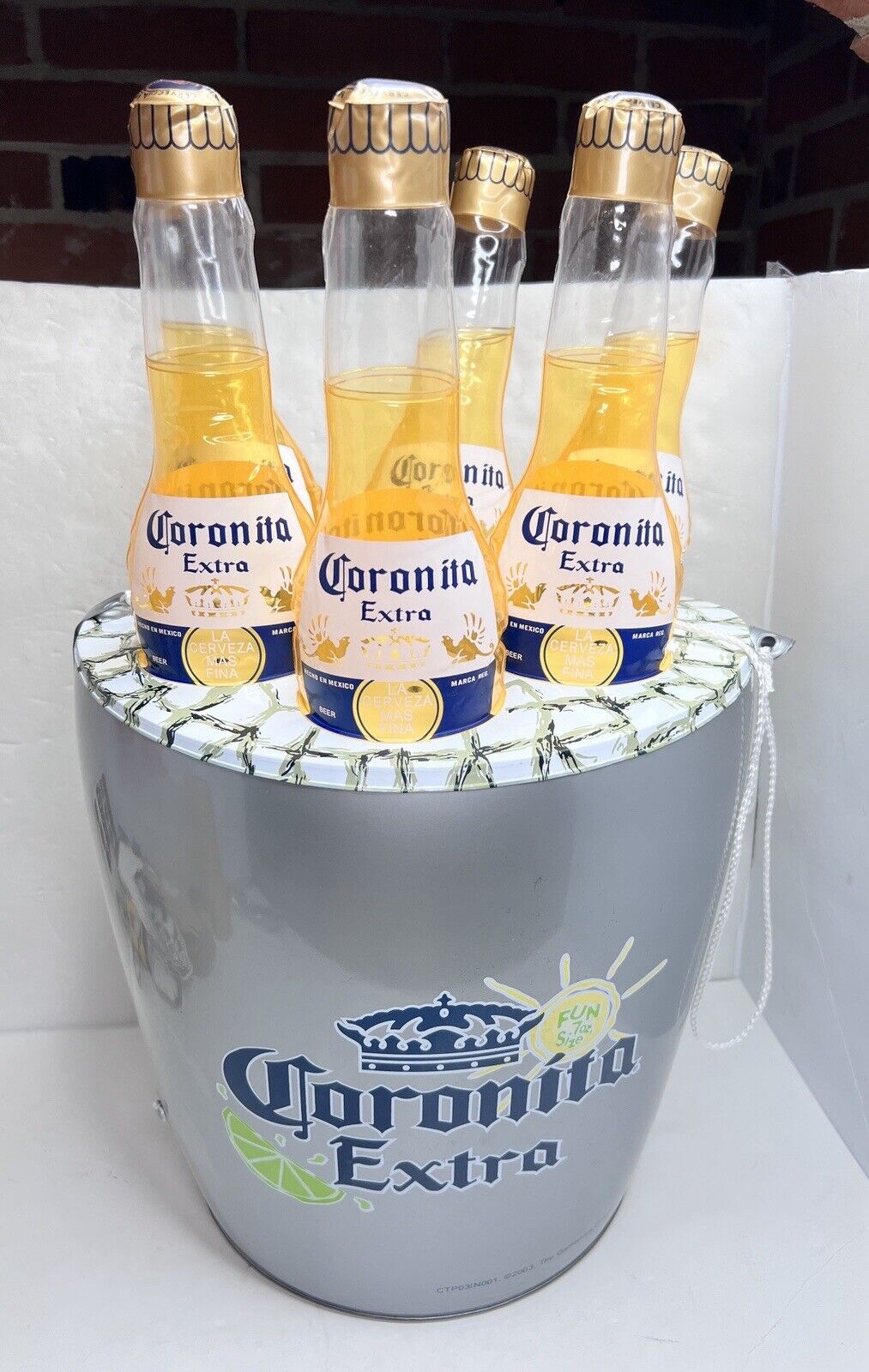 Corona Coronita Inflatable Beer Bucket  Hanging Advertising  Blowup Vintage NEW