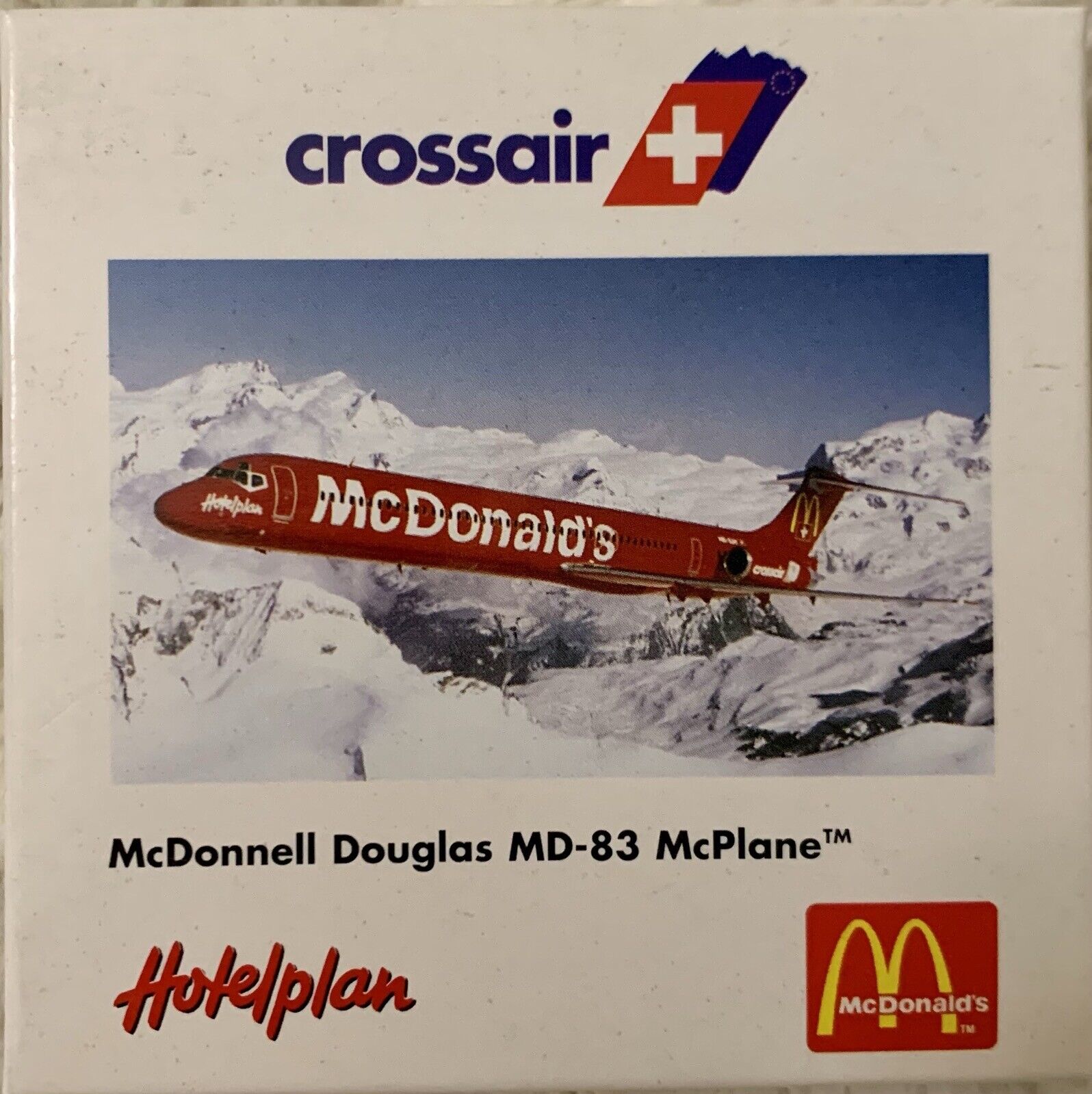 Herpa Wings Crossair McDonald's MD-83 McPlane Scale 1:500 HE507615