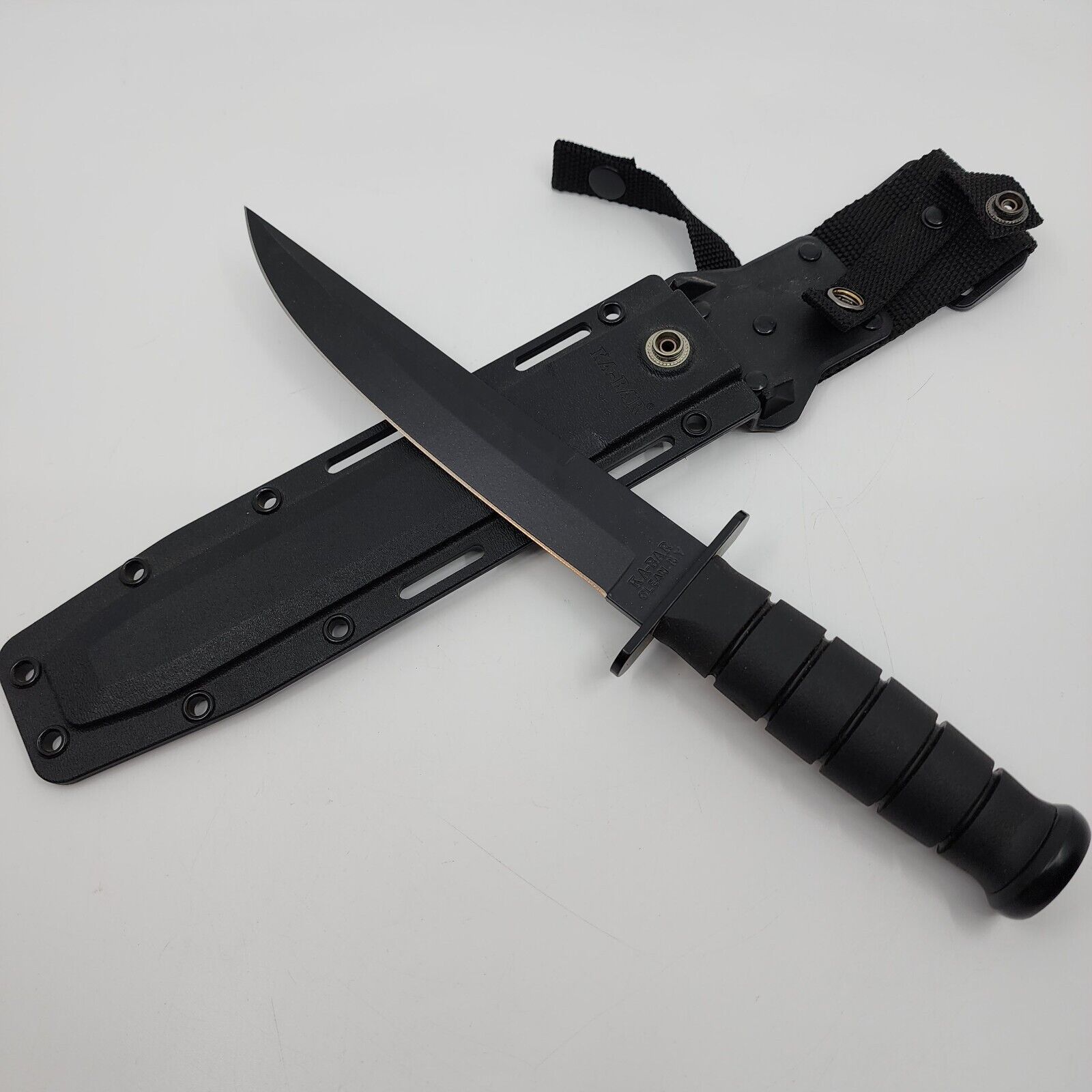 KA-BAR USA Made 1266 Modified Tanto Knife & Sheath MINT
