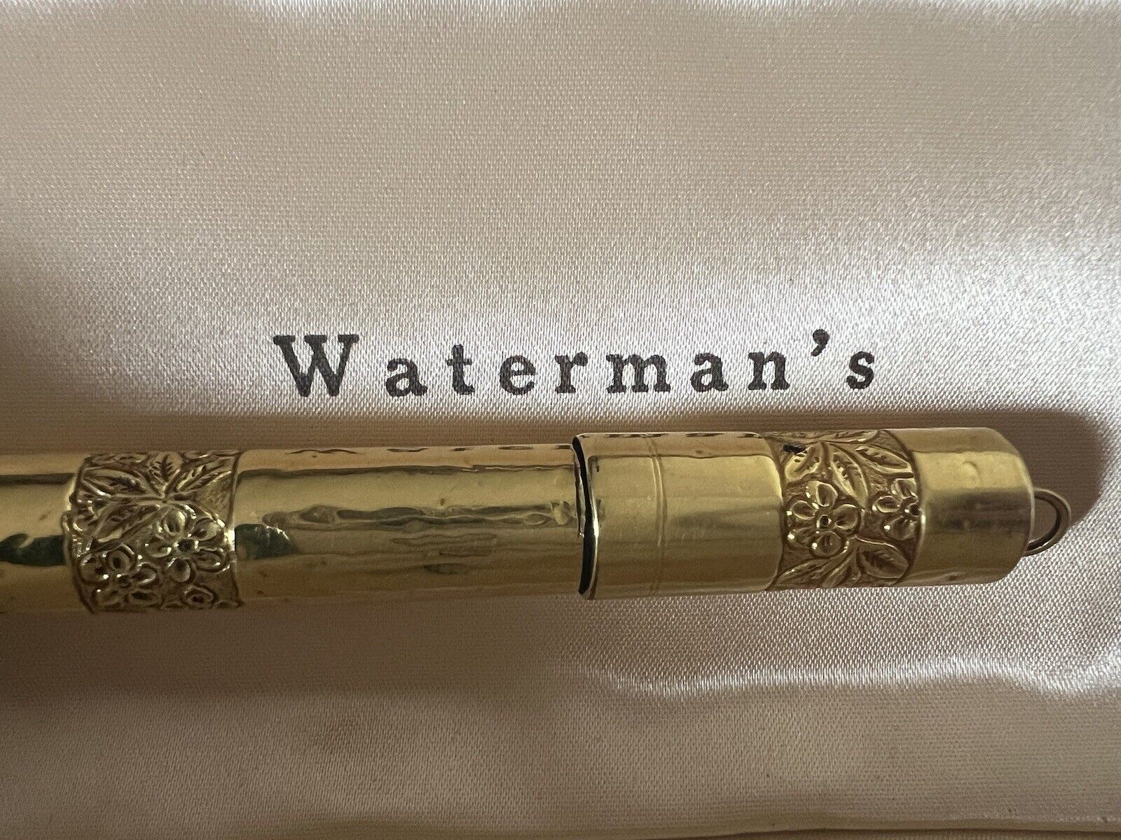 WATERMAN'S Pen Fountain Ideal Plated Gold 18K Retractable Old No Stylus Set Fo
