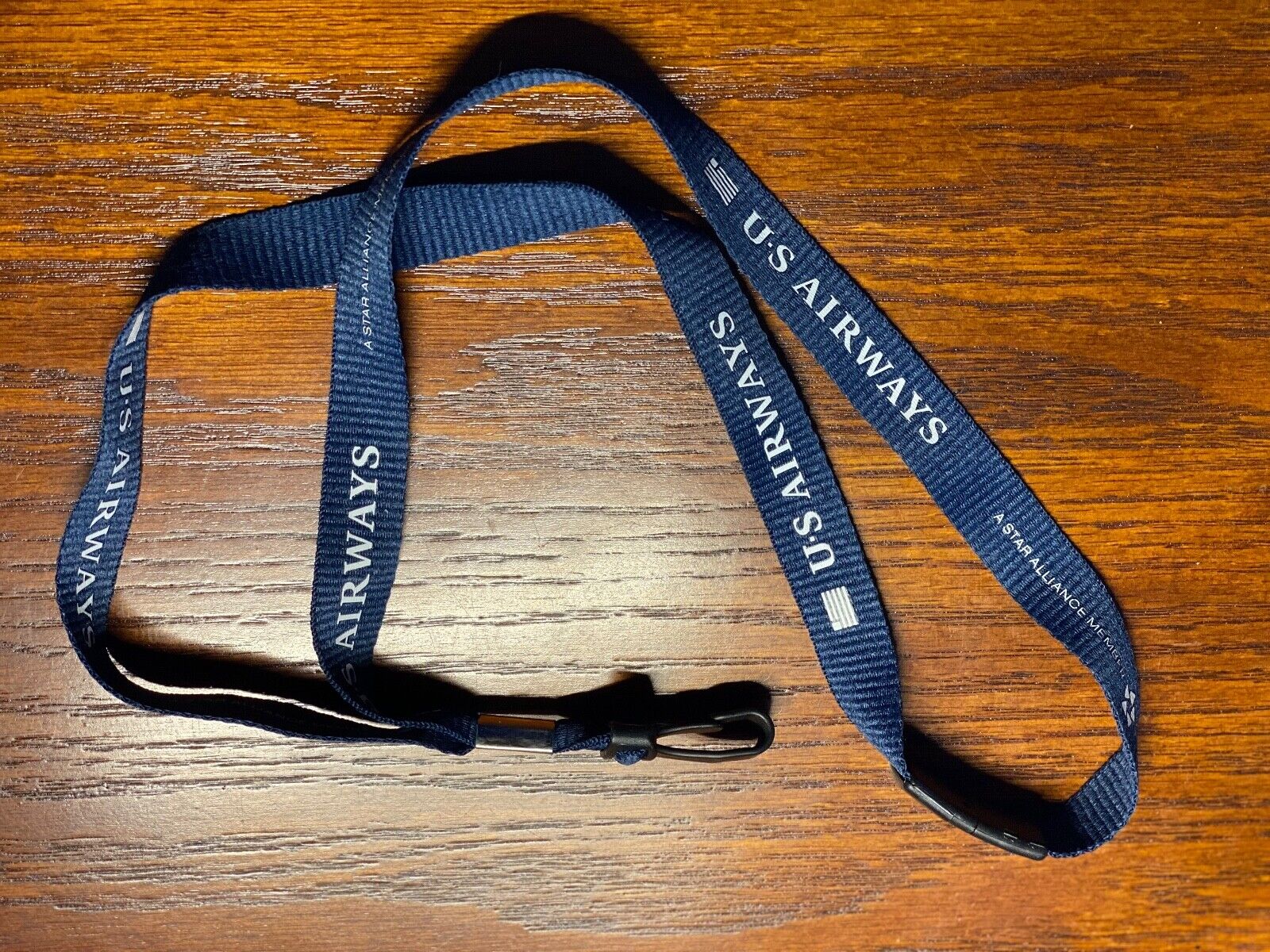 US Airways Lanyard with media clip for Badges or IDs - Great Collectable New