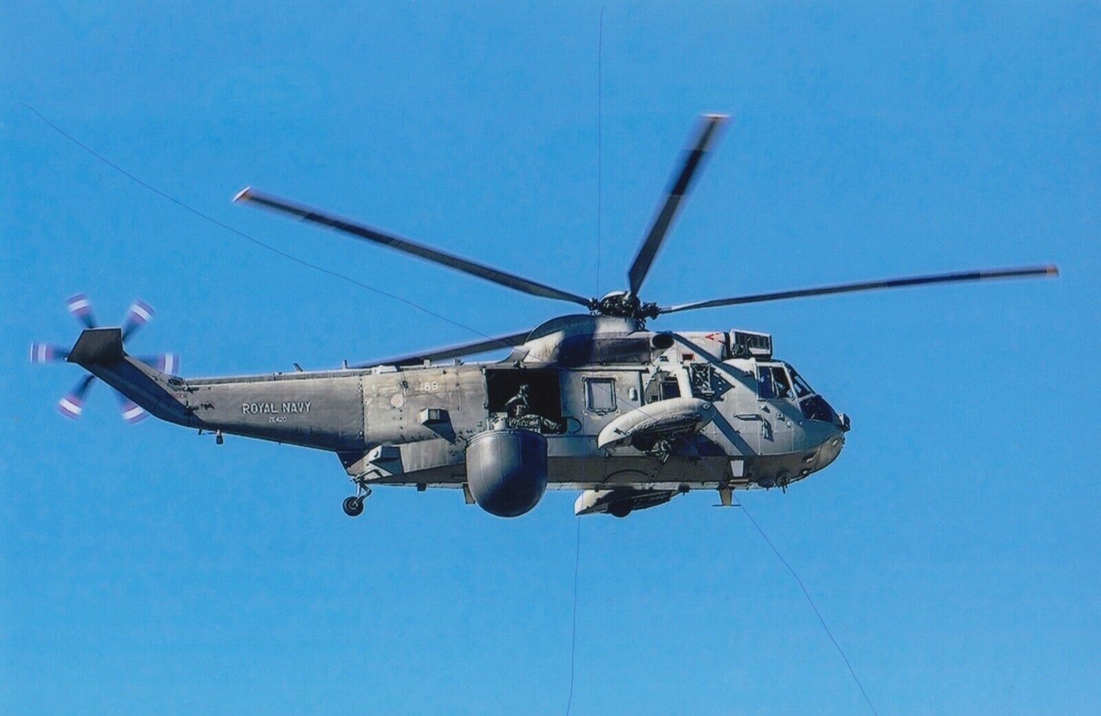  MILITARY AIRCRAFT PLANE PHOTO ROYAL NAVY PHOTOGRAPH SEA KING PICTURE HELICOPTER