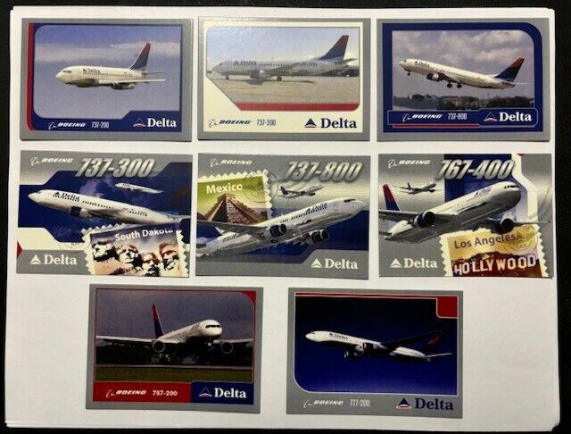 Aircraft Pilot Trading Cards - 2003/04 Delta Air Lines Boeing 737/757/767/777