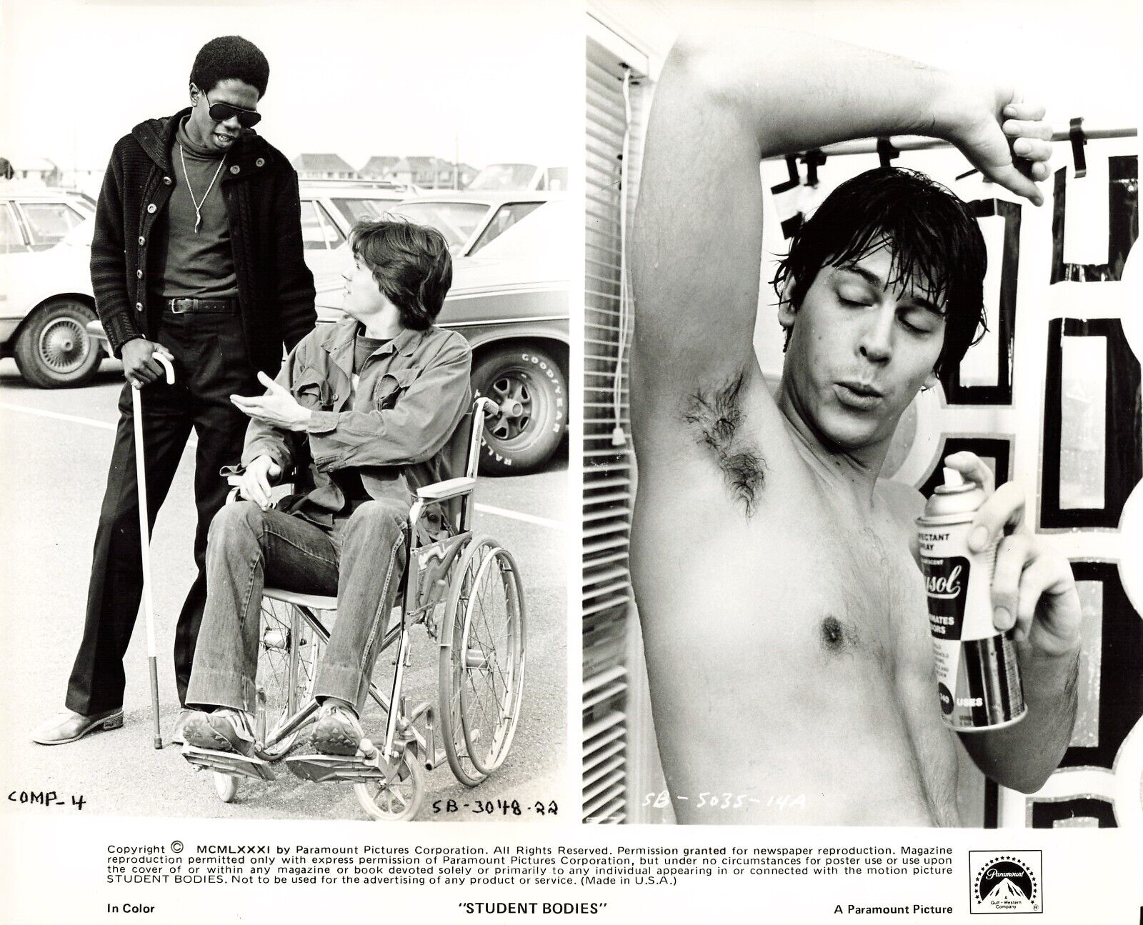 Student Bodies 1981 Movie Photo 8x10 Keith Singleton Brian Batytis   *P117c