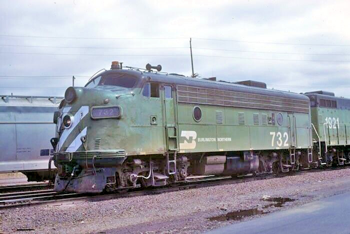 BN 732_VANCOUVER, WA_JULY 1, 1978_ORIGINAL TRAIN SLIDE