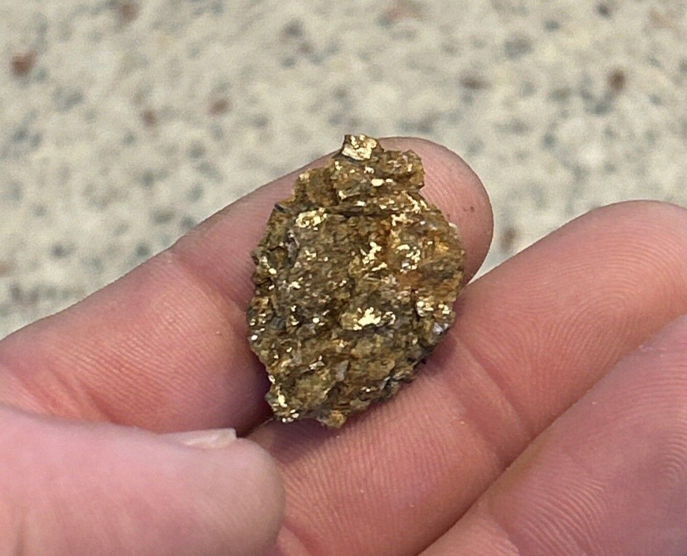 5.9 grams Mineralized gold rock specimen