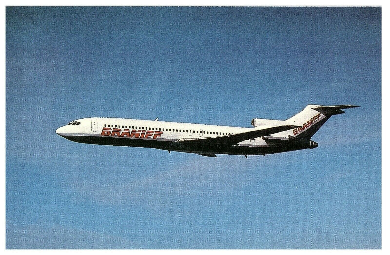Braniff International Airways Postcard 727-200 1984 New Look Postcard