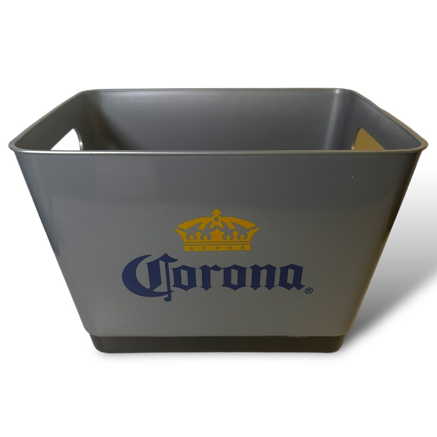 Corona Extra Ice Bucket For Beer & Beverages 11”Lx8”Wx7”H Plastic Brand New Grey