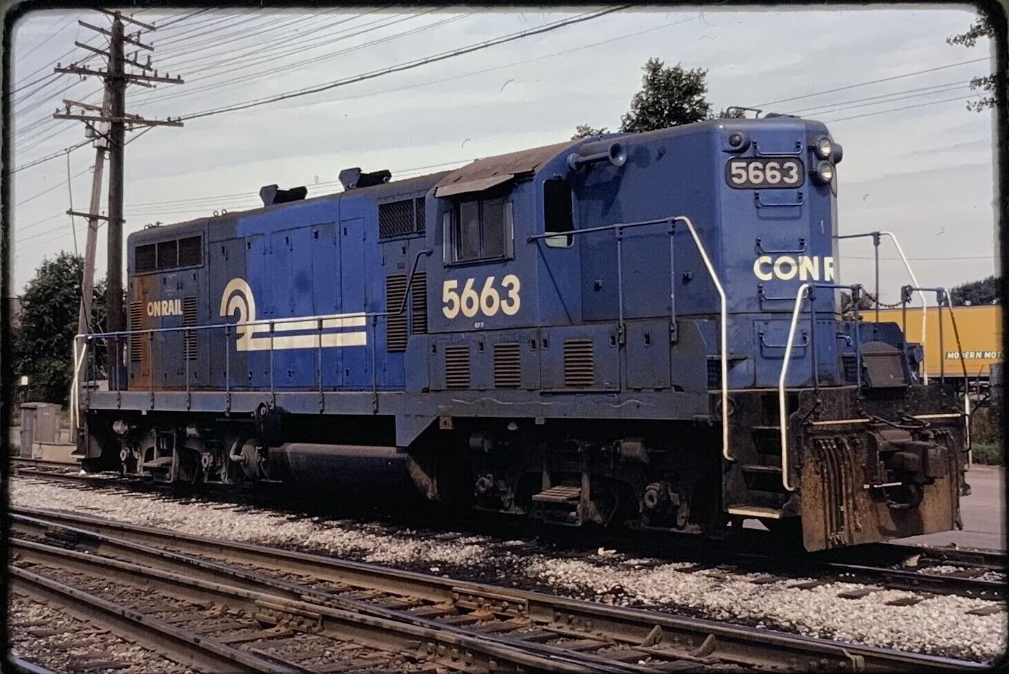 Conrail RR Loco 5663 Detroit MI. K-chrome1978 Slide  # CR 10