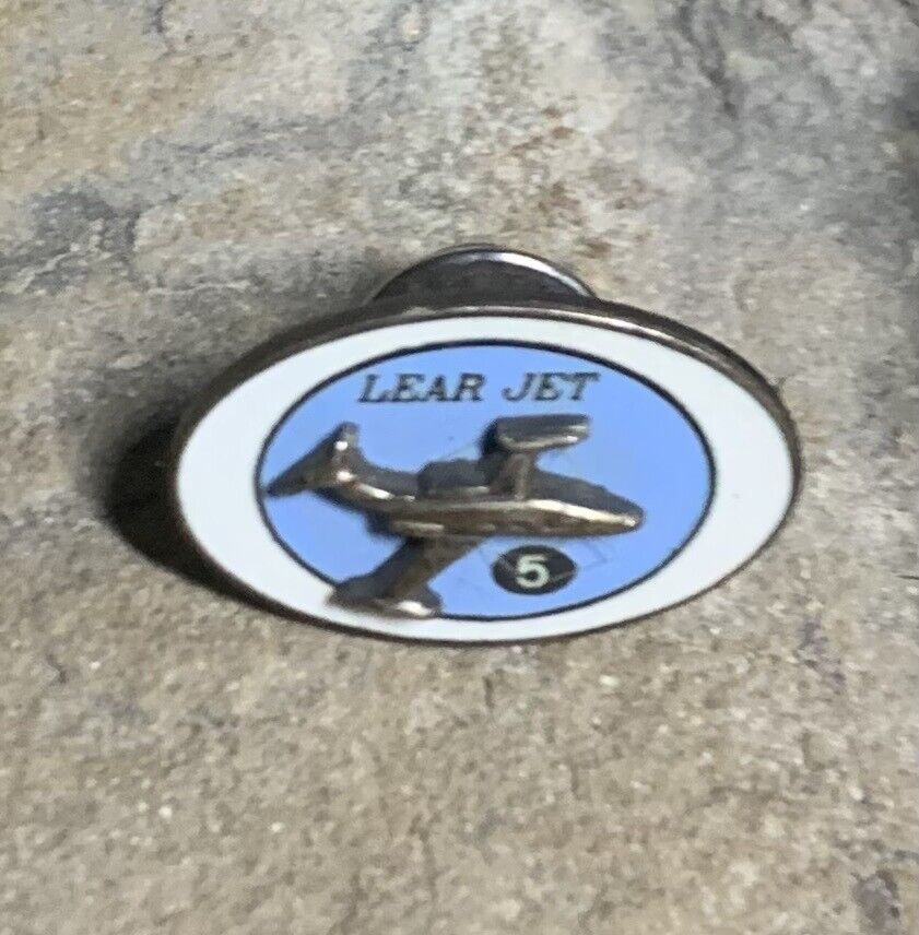 Vintage Lear Jet Pin. Okay Condition 