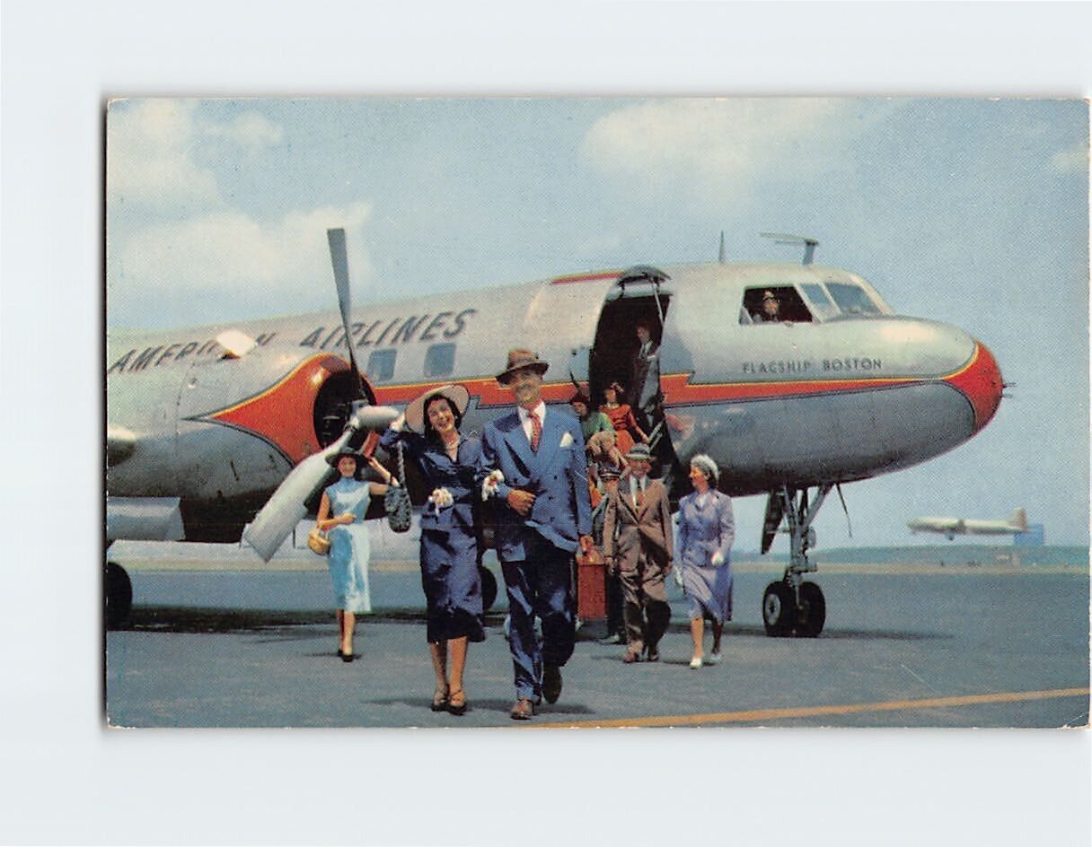 Postcard Convair Flagship, American Airlines
