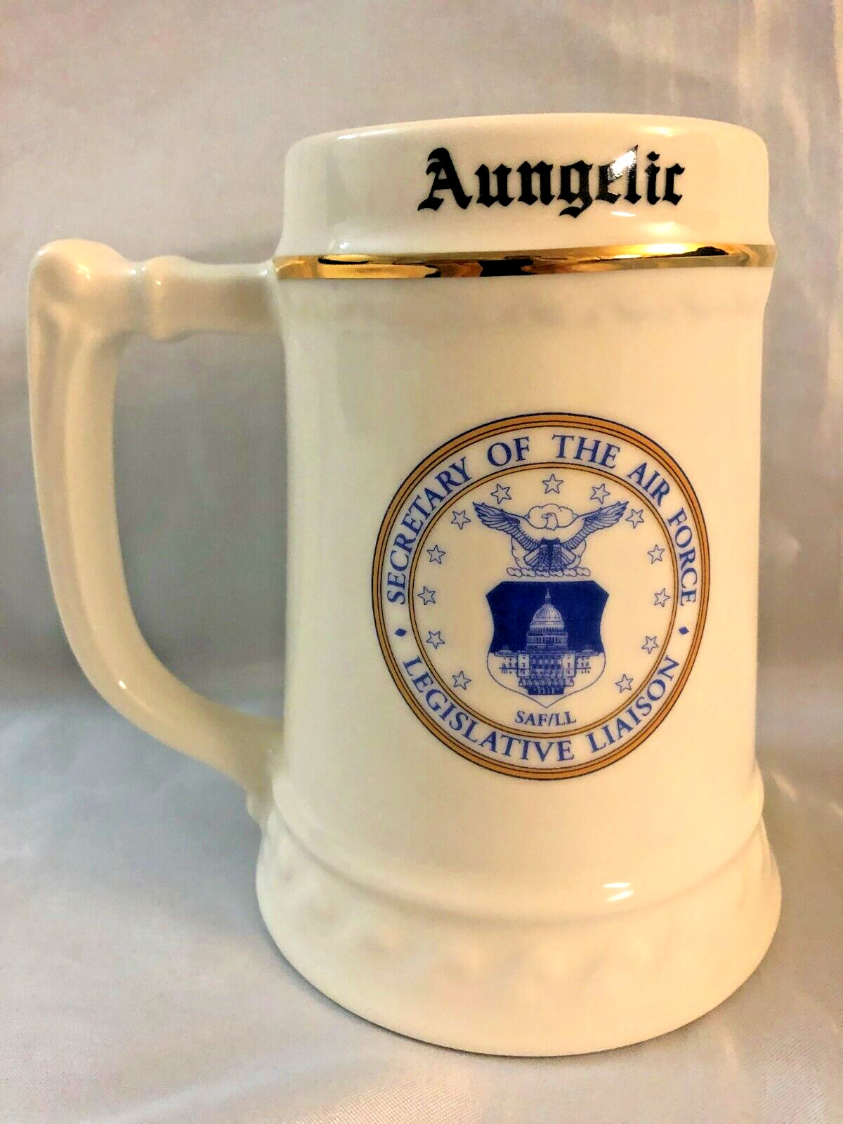 United State Air Force USAF Stein Beer Mug Department Secretary Legislative Gift
