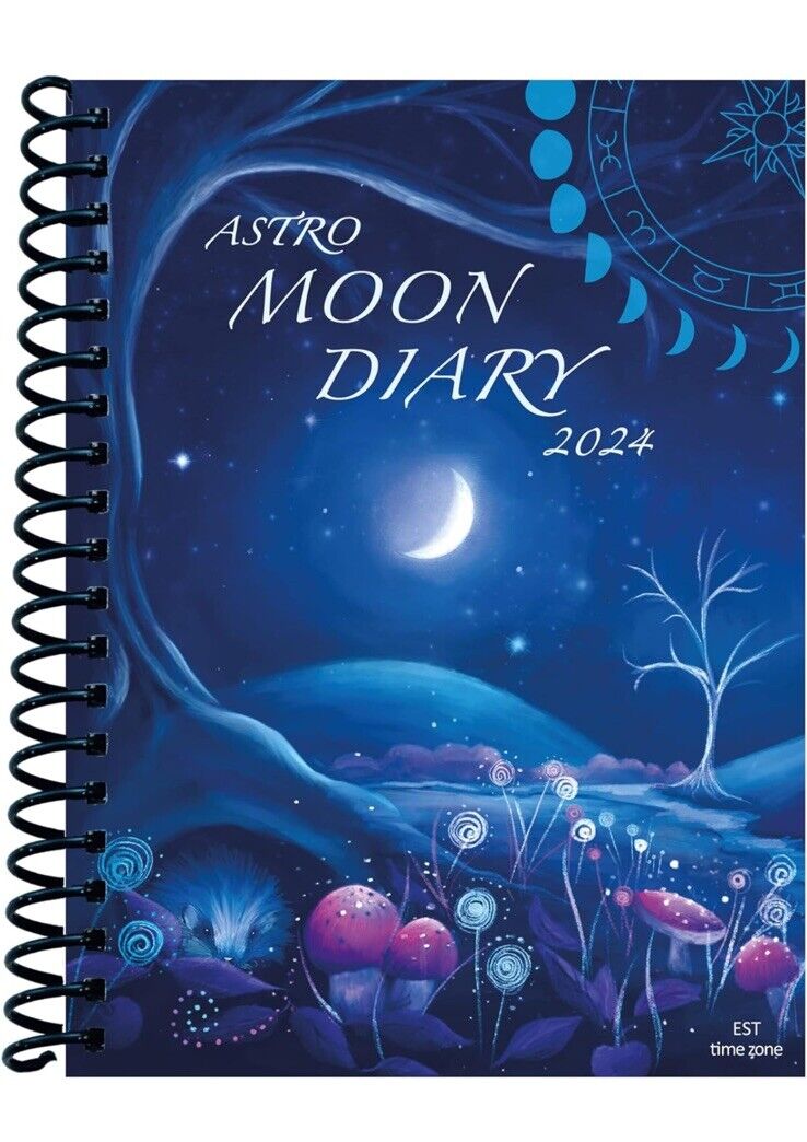 MOON DIARY 2024 Datebook Calendar Personal Organiser (EST - Eastern Time) .