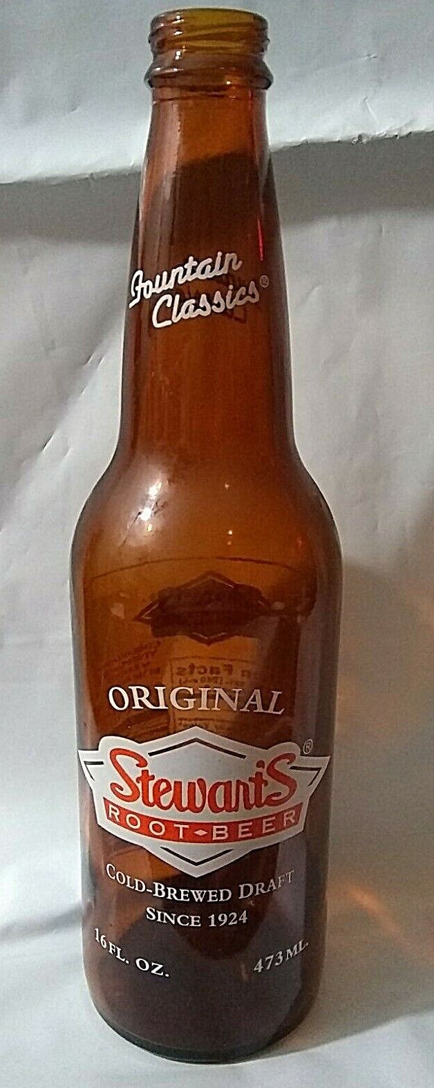 Retro Stewart\'s Root Beer Original Glass Bottle Denver