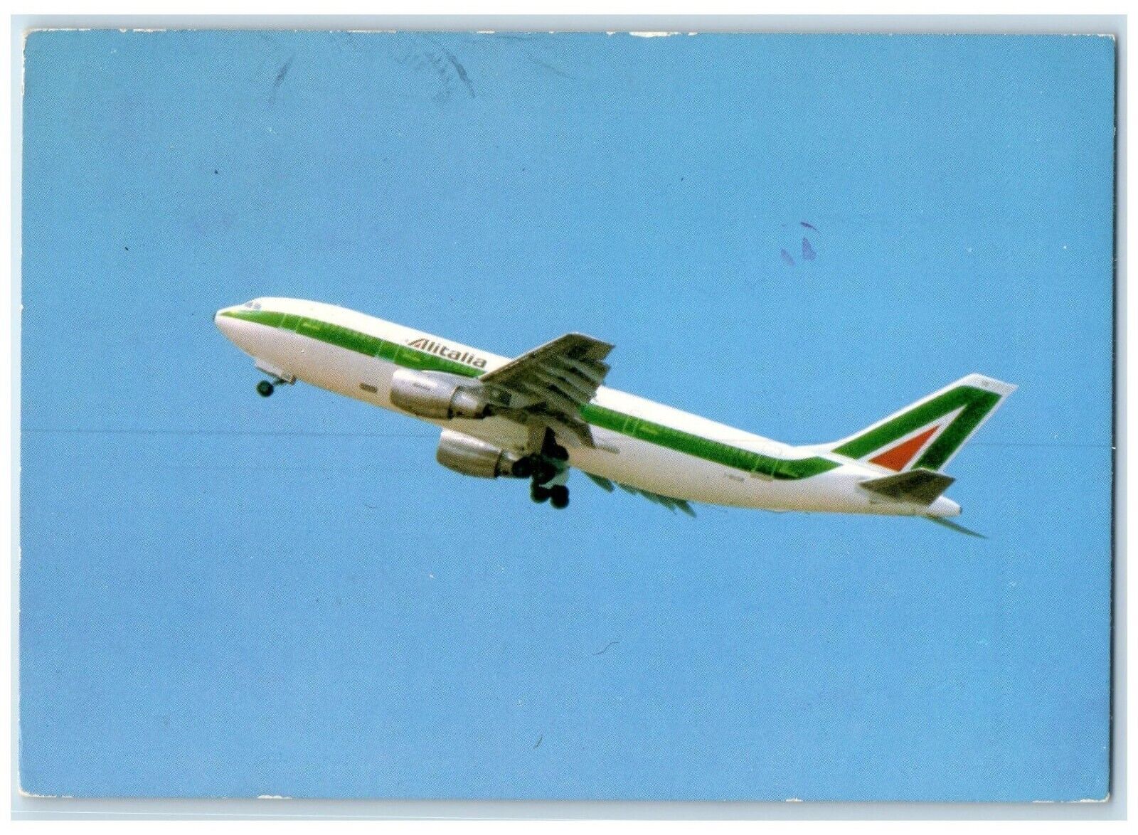 1920 Alitalia Airlines Airbus A 300 B4 200 Posted Vintage Postcard