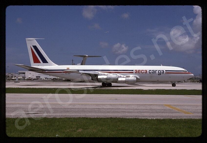 AECA Carga Boeing 707-300 HC-BGP Jun 94 Kodachrome Slide/Dia A1