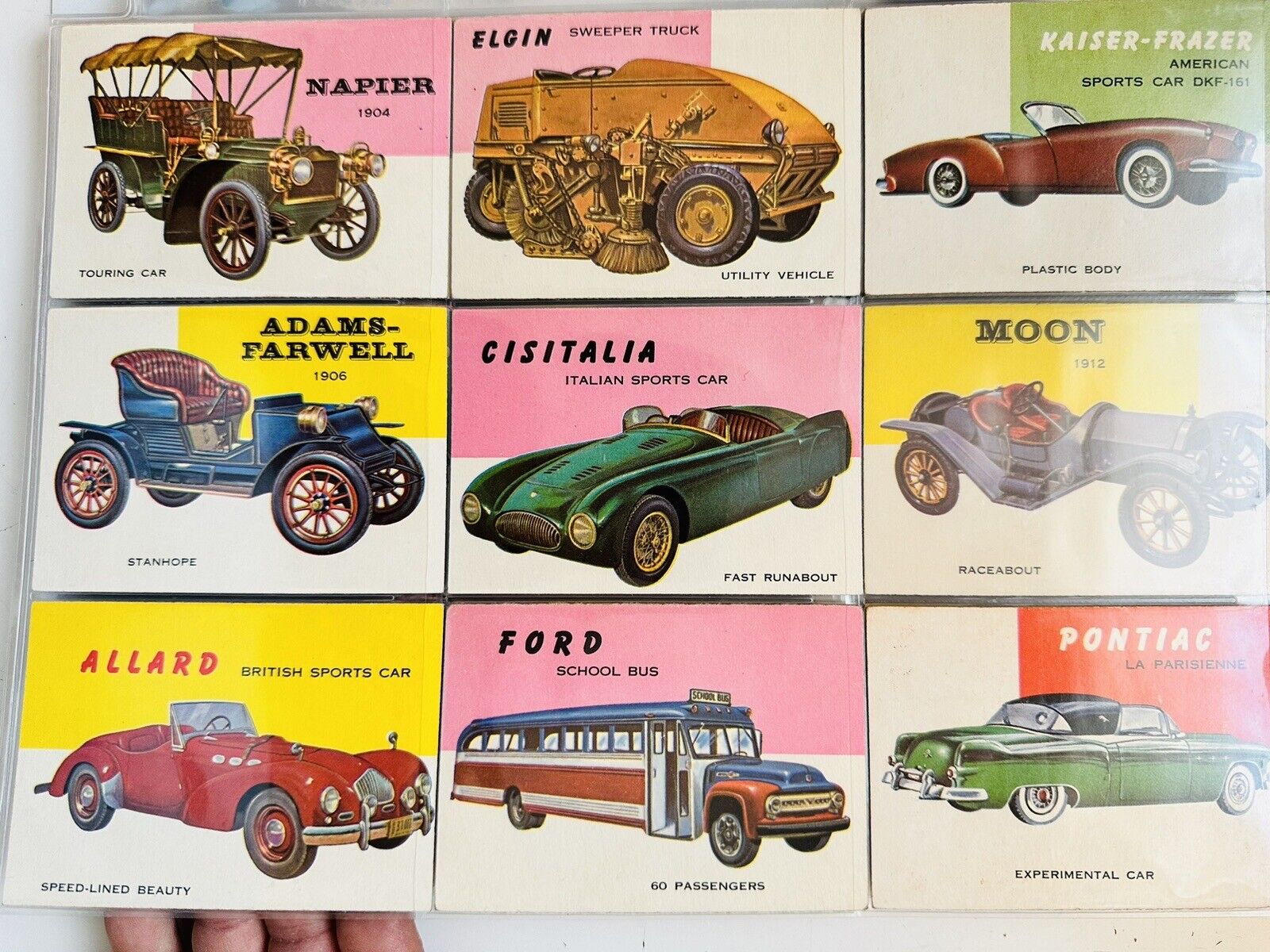 World Of Cars 114 Ct Lot Deal Of Cards 1955