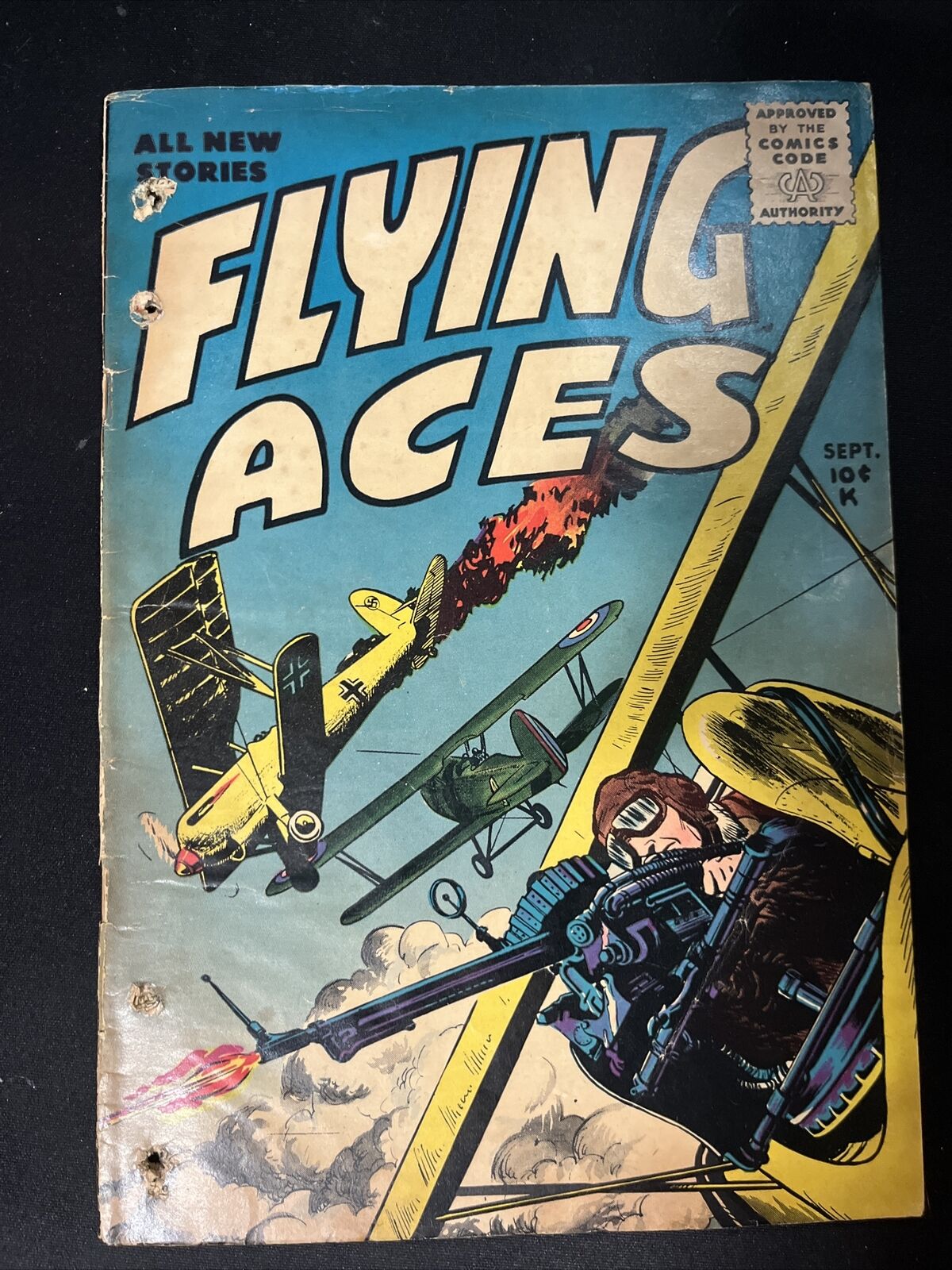 Flying Aces VOL 1 #2 1955 WWII & Korea Fighter Pilots Silver Age Comic Book
