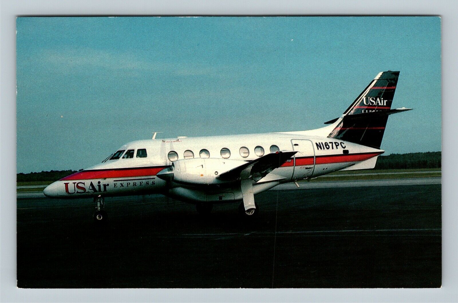 Aircraft -USAir Express, BAe 3101, Jetstream 31 Vintage Souvenir Postcard