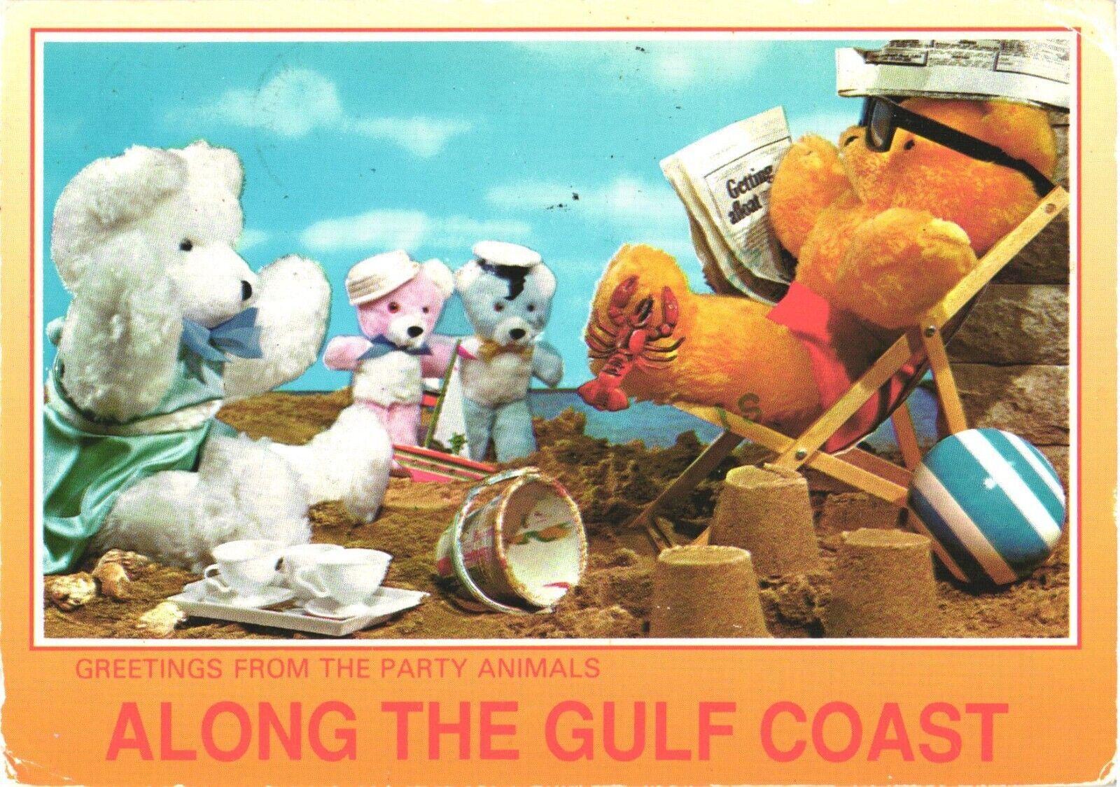 Greetings From The Party Animals, Along The Gulf Coast Postcard