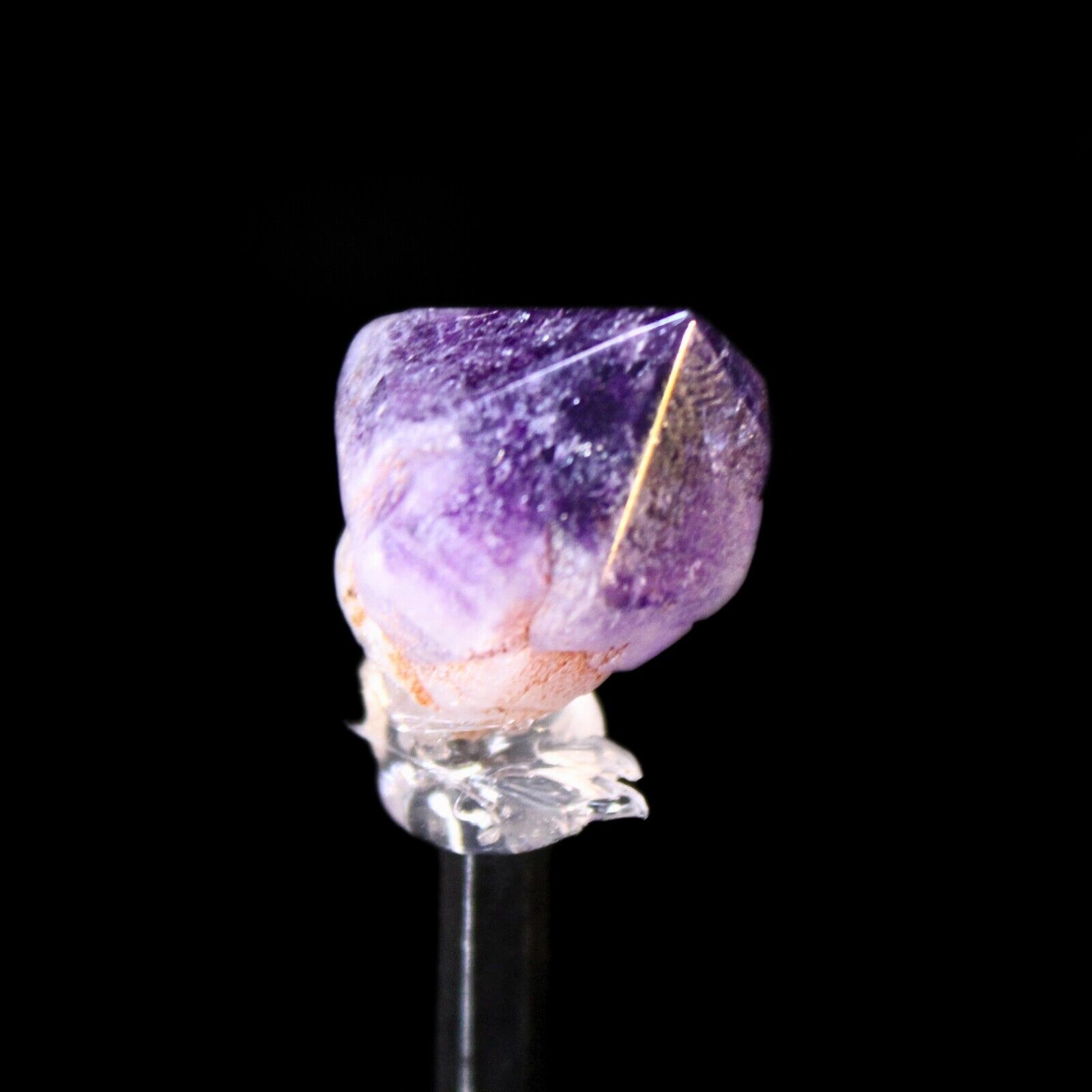 Discover the beauty of our 35g Purple Smokey Scepter Amethyst with Hematite