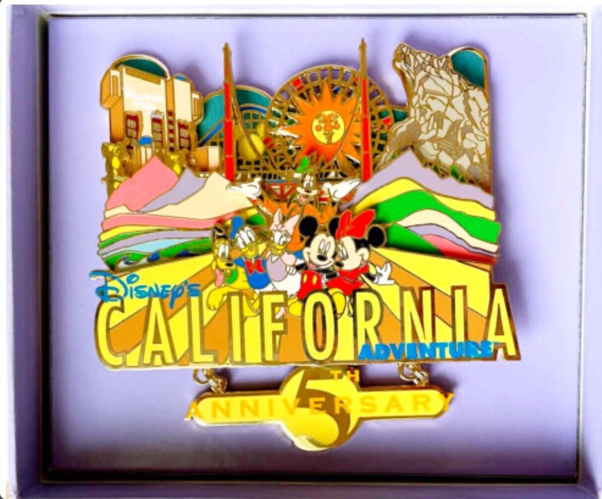 Disney California Adventure DCA 5th Anniversary Jumbo Pin LE 500