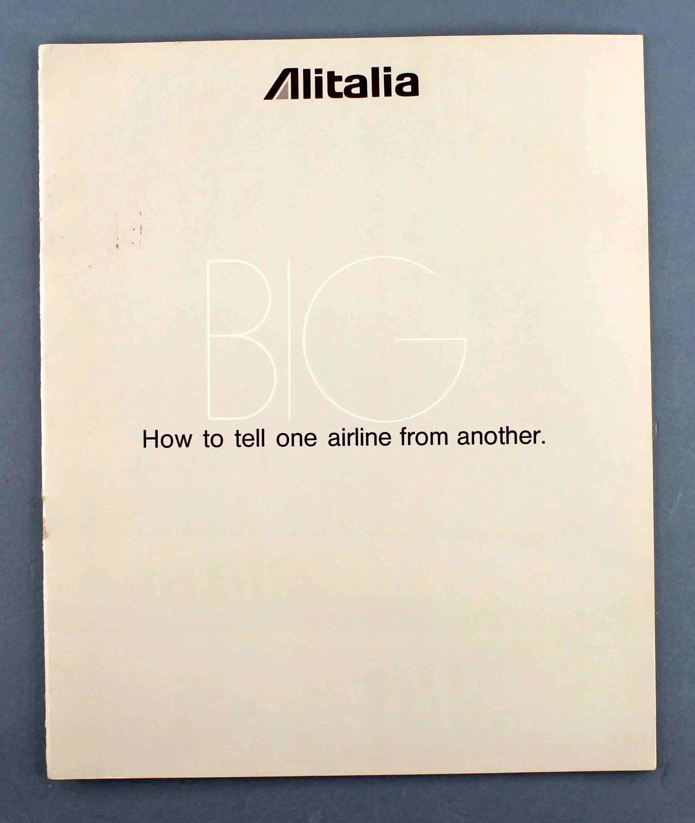 ALITALIA FACTS VINTAGE AIRLINE BROCHURE 1971 BOEING 747